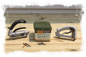 CAMO hidden deck fastening system