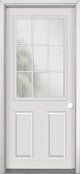 Nine-lite steel entrance door