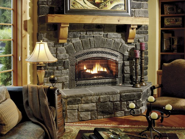 Eldorado Stone fireplace