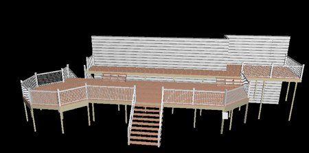 3D deck design view 2