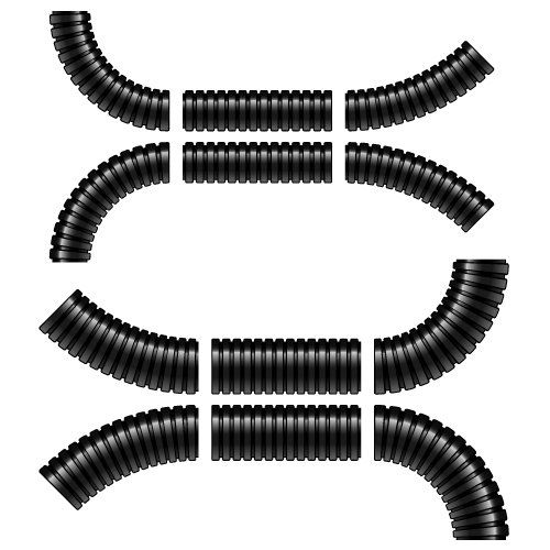 Corrugated flexible tubing