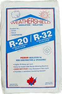 Weathershield cellulose insulation
